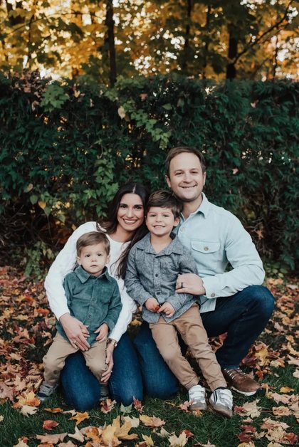 Joe Saffrin with his family
